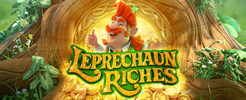 When playing this 6 Reel, 6 Row slot and you'll find up to 46,656 Ways to Win and discover Payouts up to 100,000x your stake! Spin through Royals Ten, Jack, Queen, King, and Ace as well as Leprechaun Hats, Four Leaf Clovers, Smoking Pipes, Loaves of Bread, Horseshoes, and Beers as you search out the Wild Leprechauns that substitute for other symbols to help form winning combinations, the Pot of Gold Scatters that will trigger Free Spins with Increasing Multipliers, as well as the Cascading Reels and the Wilds on the Way Feature that both bring huge Prizes - to be sure, to be sure!