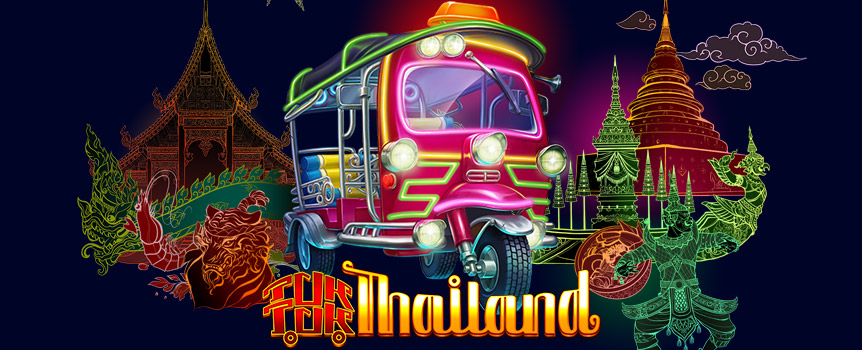 Tuk Tuk Thailand is a 5 x 3 that gives you a glimpse into the rich culture of this exotic land.